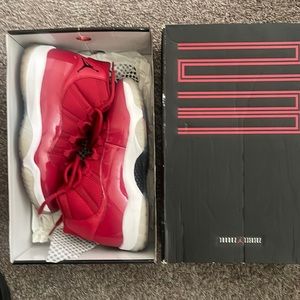 Jordan Red and Black Sneakers